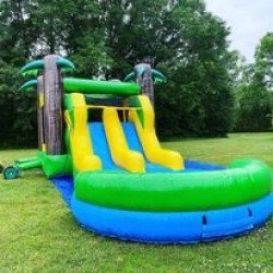 3B8FBEC2 EDB8 40D9 BD17 49276048008B 4 5005 c 1685026625 Tropical Dual Lane Combo (Water or Dry Slide)