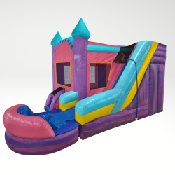 bounce house rental mandeville LA 1692043288 Glitter Princess Combo (Water or Dry Slide)