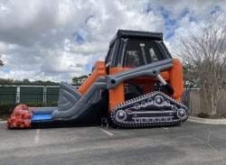 b974c9df9a20e6b93165c4f2fc3464cf 1718311752 1 Skid Loader Bounce House (Water or Dry Slide)