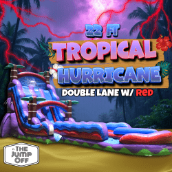Tropical Hurricane Double Extended Lane 22ft (w/red)
