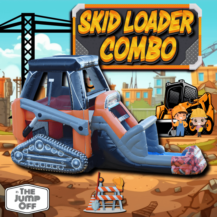 Skid Loader Bounce House (Water or Dry Slide) Skid Loader Bounce House (Water or Dry Slide)