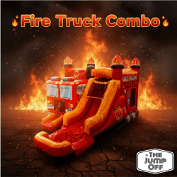 Fire Truck Bounce House Combo