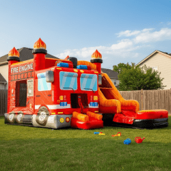 easter204 1771016017 Fire Truck Bounce House Combo